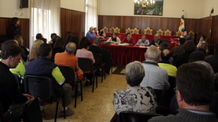 Assemblea d'aquest matí a l'Ajuntament de Figueres © ACN