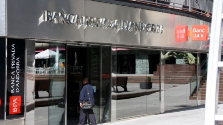 Oficina de la Banca Privada d'Andorra a Sant Julià de Lòria © ACN