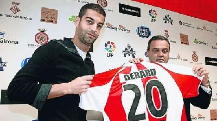 Gerard López el dia de la seva presentació amb el Girona FC © AG