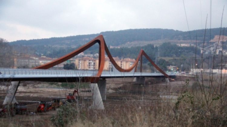 El nou pont sobre el Ter a Girona s'inaugurà dijous vinent © ACN