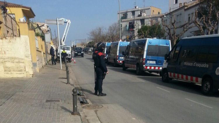 Un moment de l'operatiu