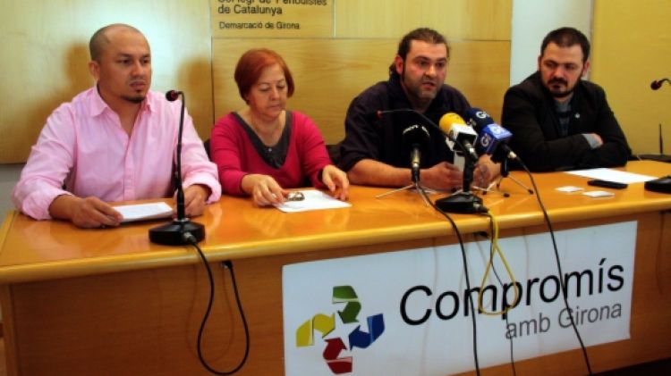 D'esquerra a dreta: Javier Jaramello, Isabel Ramos, Xavier Villareal i Enric Pineda
