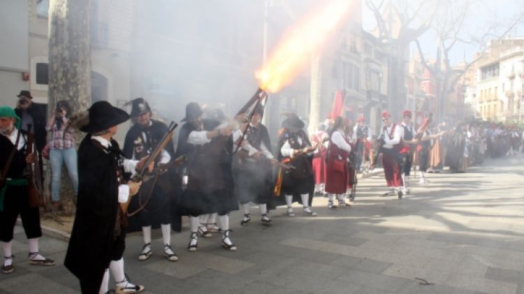 Els trabucaires a la Rambla de Figueres © ACN