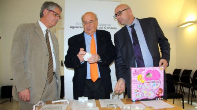 De dreta a esquerra: Ferran Roquer, Alfons Conesa i Eudald Casadesús © ACN