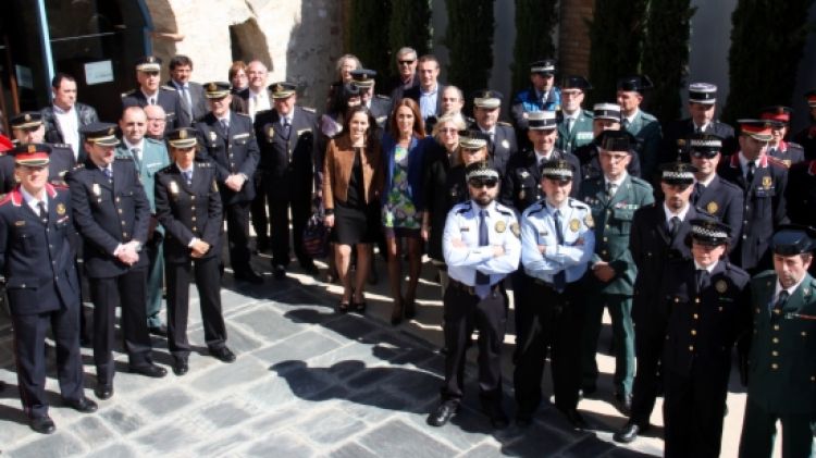 Cossos policials distingits a la cinquena edició de la Diada de la Policia Local de la Jonquera © ACN