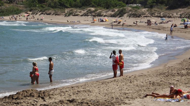 La platja del Rec del Molí (arxiu)