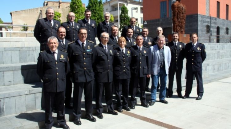 Els caps de les policies locals gironines s'han trobat a Palafrugell per presentar la memòria del 2014 © ACN