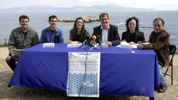 Presentació de la 8ª edició del festival Portalblau aquest matí © ACN