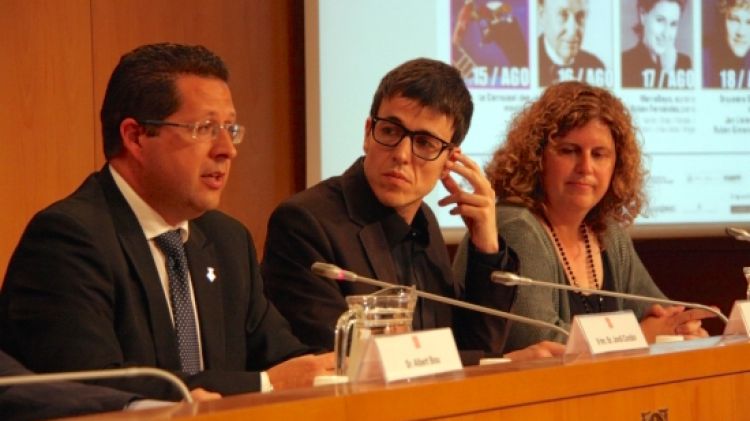 Jordi Cordón amb Jordi Sellas i Montse Faura © ACN