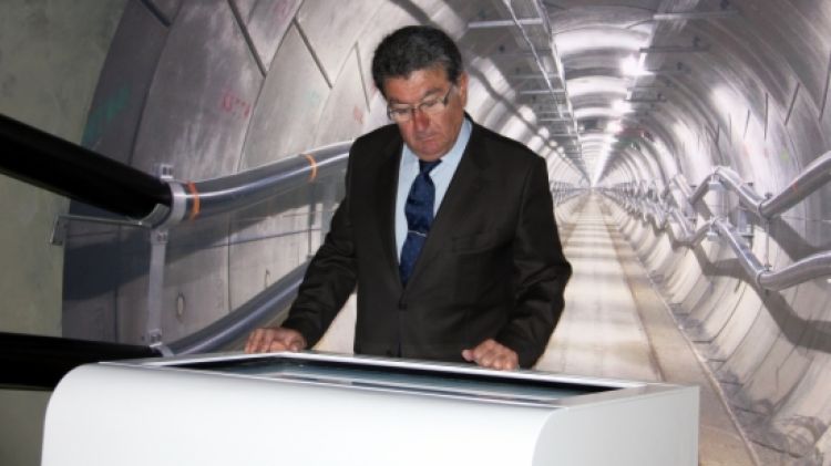 Lluís Pinós, delegat de Red Eléctrica a Catalunya, aquest matí al mNATEC © ACN