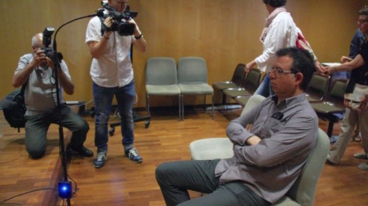 L'expresident de la Creu Roja, aquest dilluns al Jutjat penal 3 de Girona, a punt de començar el judici © ACN