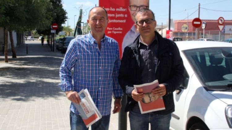 Pere Casellas amb César Barrenechea, número 3 de la llista © ACN