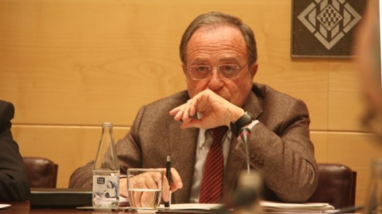 El president de la Diputació de Girona, Joan Giraut, durant un ple de la institució © ACN