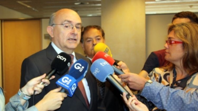 Gimeno i Lacaba atenent els mitjans de comunicació © ACN