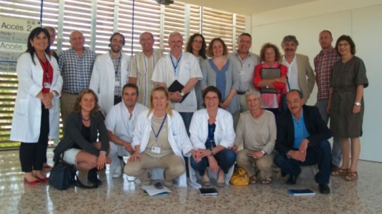 Membres de la junta assistencial de salut mental de l'IAS a l'Hospital Santa Caterina © ACN