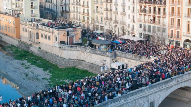 Tot i que el concert era sorpresa, els rumors feia dies que corrien per Girona (arxiu)