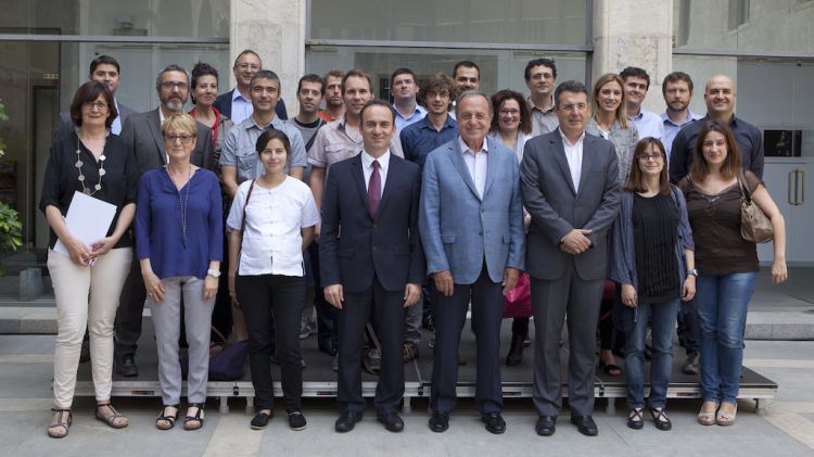 Autoritats i els representants de les empreses guanyadores © Miquel Millan