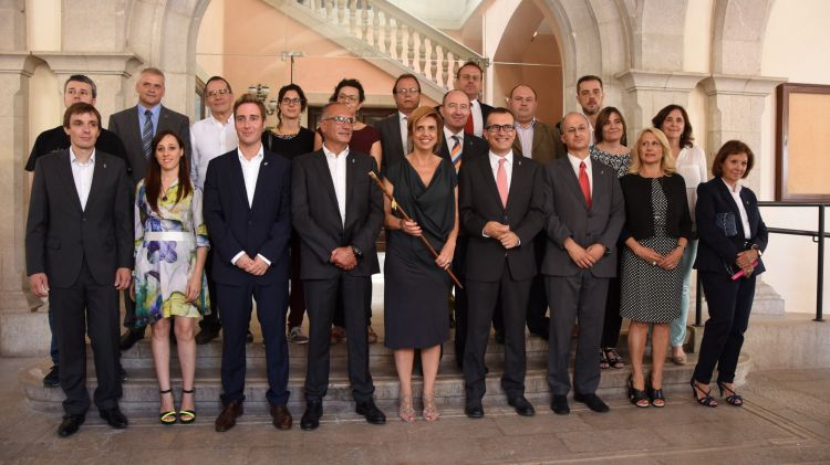 Els regidors que conformaven l'Ajuntament de Figueres després de les eleccions de 2015