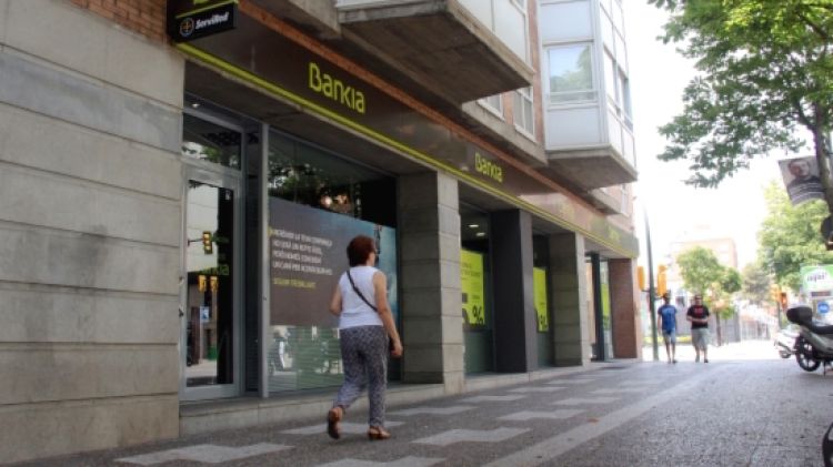 L'antiga sucursal de Caja Madrid -actualment, Bankia- des d'on es van gestionar les hipoteques © ACN