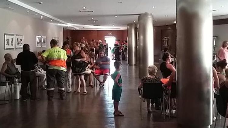 Els desallotjats a l'escola Annexa © Lluc Salellas