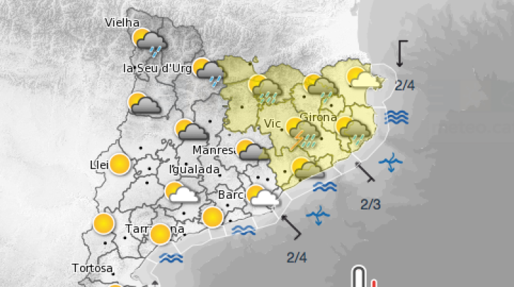 Predicció per demà a la tarda