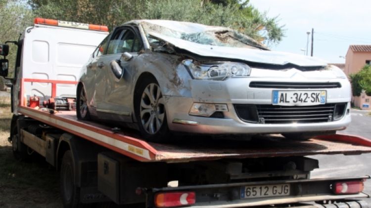 El vehicle accidentat © ACN