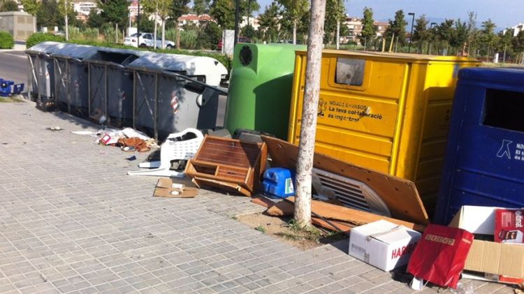 Un exemple d'abocament incontrolat © Aj. de Figueres