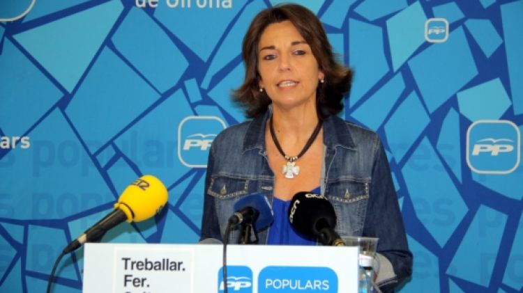 La diputada del PP per Girona, Concepció Veray, aquest matí © ACN