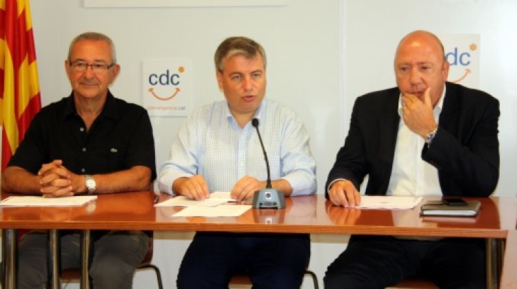 El diputat Jordi Xuclà explicant la postura de CDC respecte els PGE © ACN