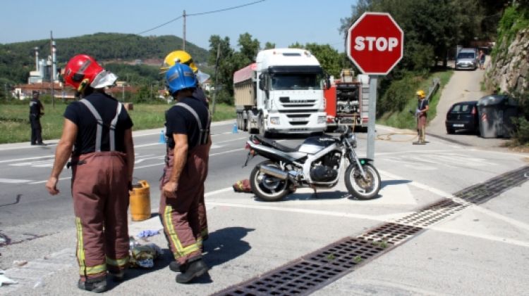 L'accident ha tingut lloc en l'encreuament que hi ha en aquesta corba, entre Campdorà i Pont Major © ACN