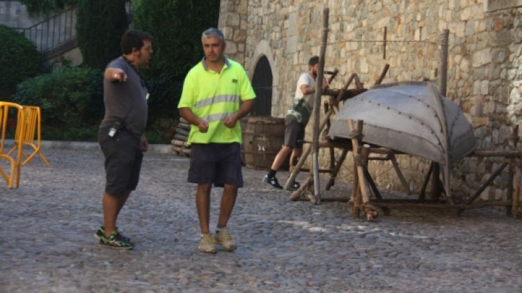 Treballs d'ambientació de la zona dels Banys Àrabs © ACN