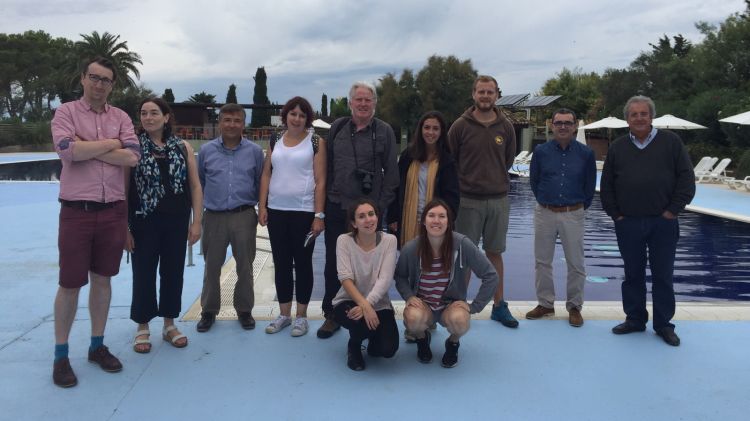 Foto de grup dels periodistes desplaçats