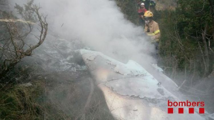 L'avioneta accidentada a Toses (arxiu)