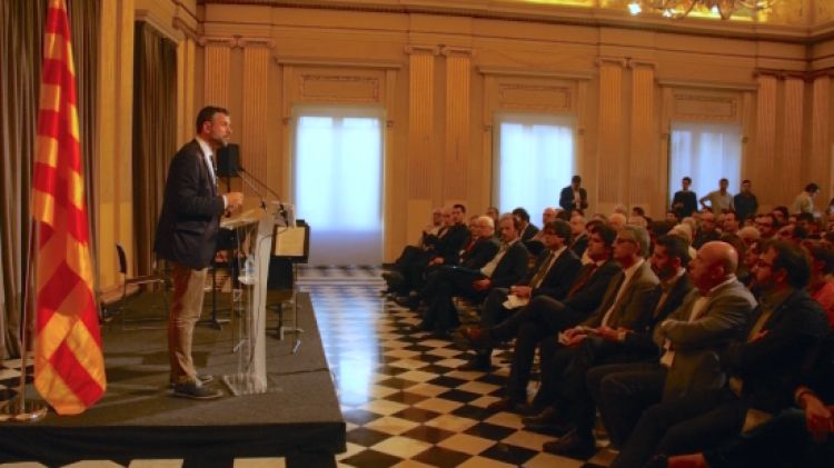 Generalitat, Diputació i Ajuntament han celebrat l'acte institucional de la Diada