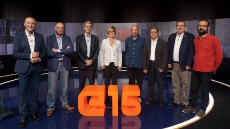 Els candidats abans del debat © ACN