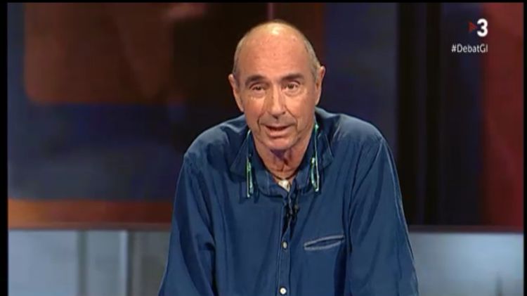 Lluís Llach en un instant del debat d'ahir © TV3