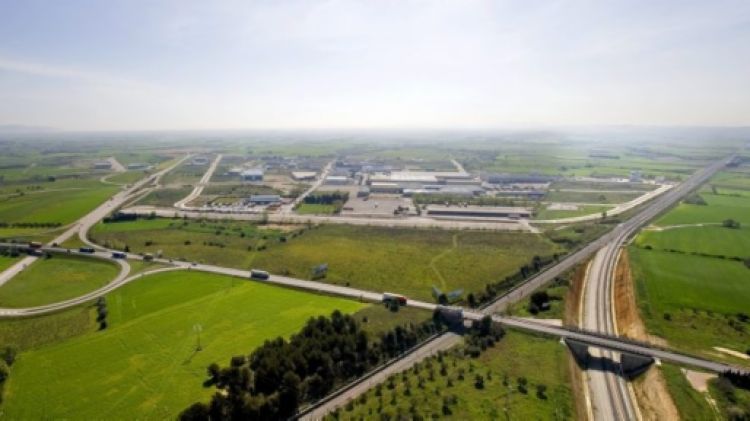 Vista aèria de la plataforma logística Logis Empordà