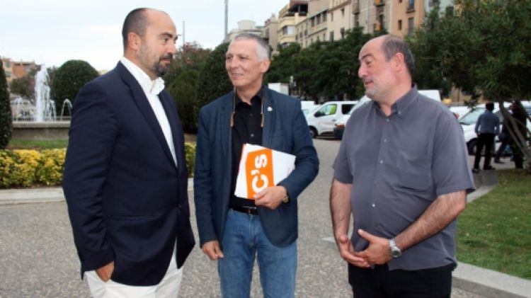 Castel, fent una passejada electoral a Girona © ACN