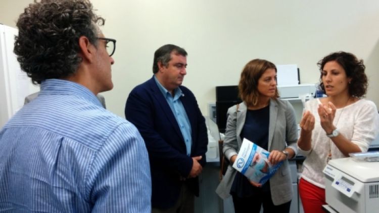 Dilmé visitant avui el Parc Científic i Tecnològic de la UdG © ACN