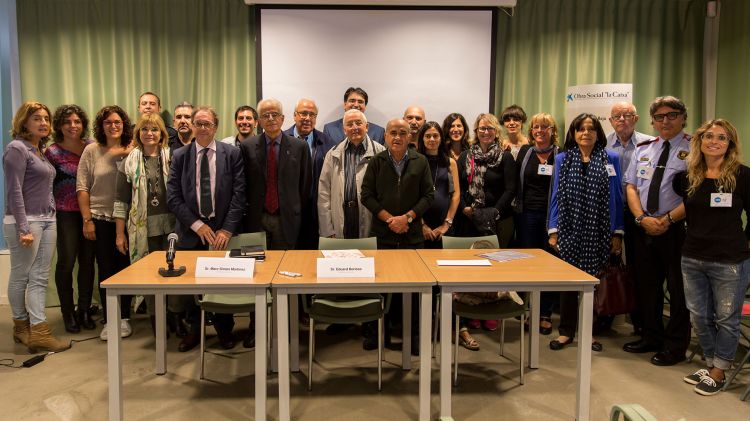 Els membres de les entitats i institucions que han signat l'acord de col·laboració