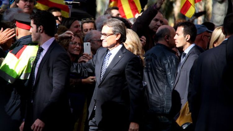 Artur Mas en la sortida del TSJC © ACN