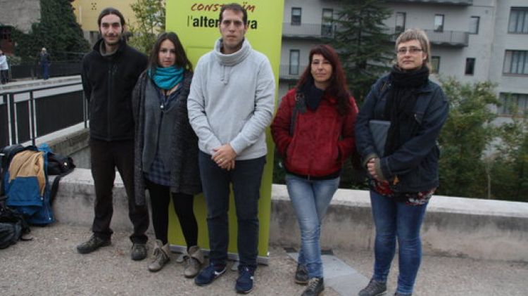 Alguns dels membres de la CUP Garrotxa © ACN