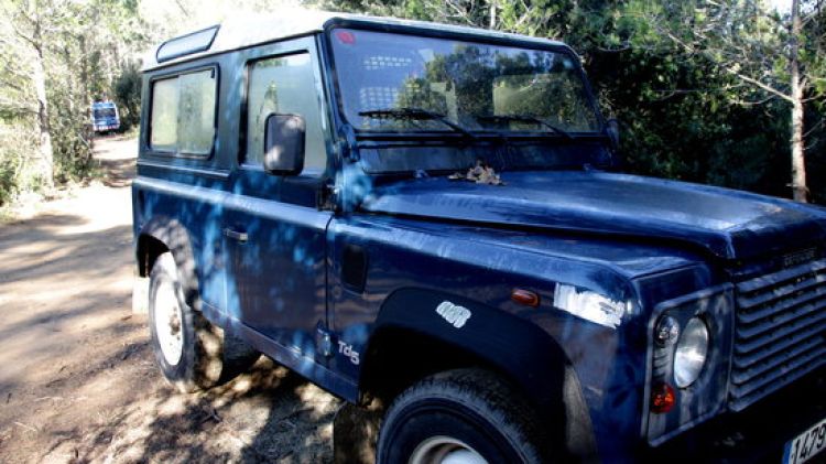 El vehicle del boletaire perdut a Palol © ACN