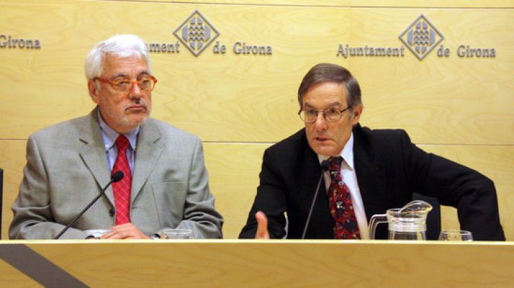 Joan Barrera i Ramon Llorente, aquest matí © ACN