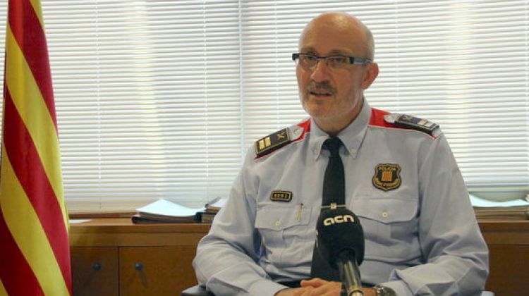 El cap dels Mossos d'Esquadra a la Regió Policial de Girona, el comissari Josep Milan © ACN