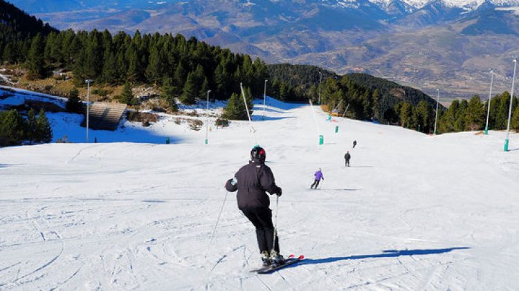Esquiadors avui a la Masella © ACN
