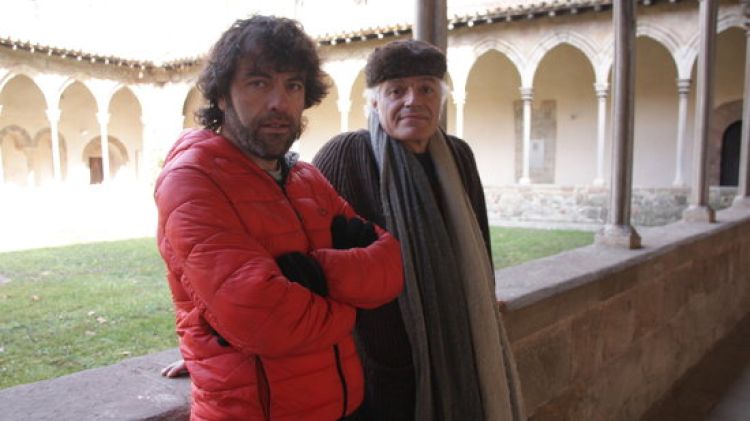 Eudald Jordà (esquerra) i el músic alemany Pierre Noack © ACN