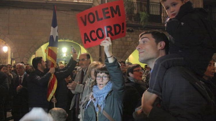 Els manifestants han reclamat l'acord independentista © ACN