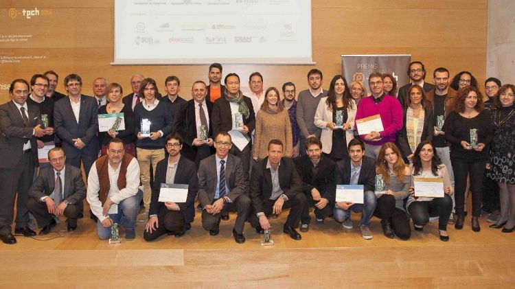 Els participants en l'entrega de premis de l'edició de 2014