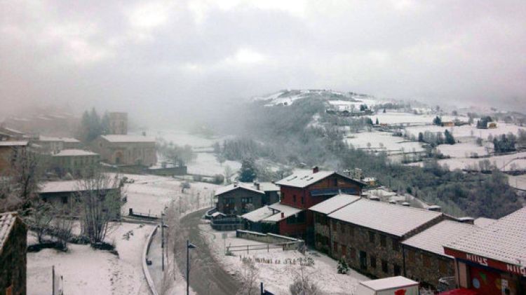 La nevada que ha deixat 5 centímetres de neu a Molló © ACN